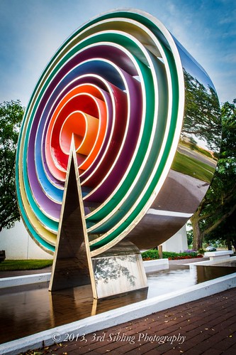 sunset sculpture art colors canon eos rainbow cityscape july iowa rings ia 7d westdesmoines 2013 canon7d don3rdse holmesmurphy 3rdsiblingphotography