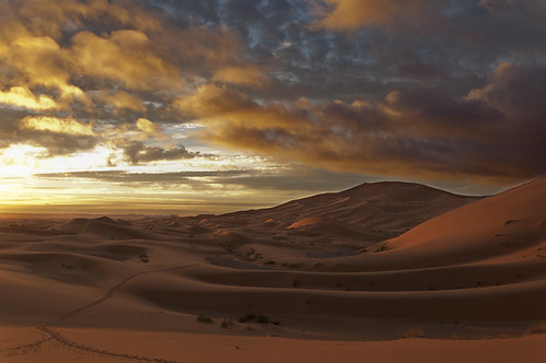 sunset sol day desert cloudy morocco sortida