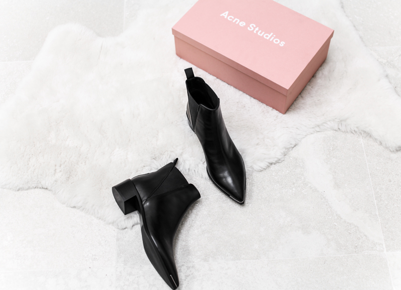 Acne Studios Jensen ankle boot, modern legacy, fashion blog, black leather, pointed toe (1 of 1)