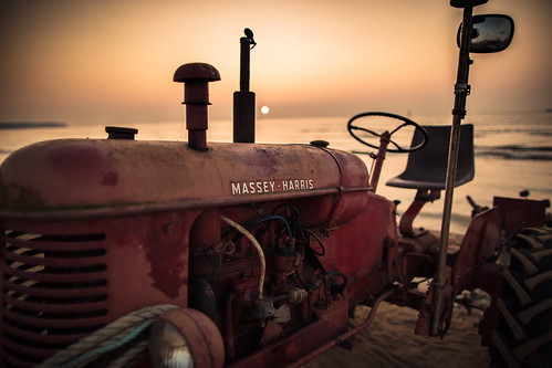 sunset summer sun tractor slr beach digital canon landscape photography eos sand flickr view image perspective picture shutter dslr metaphor normandy 5dmarkiii youperspective