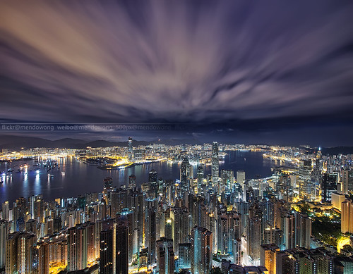 city hk night landscape hongkong golden construction wide ultra 1224 a99
