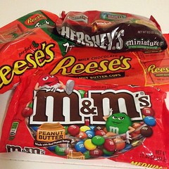 Thanks Gabe for the #AmericanCandy #PeanutButterM&Ms #Hersheys and #Reeses!