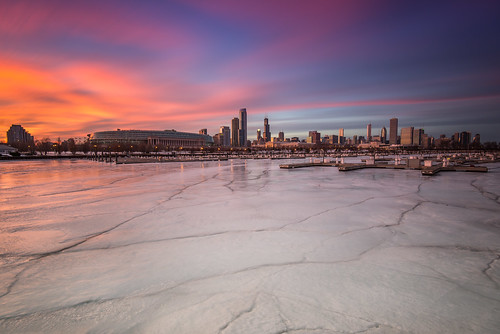 winter sunset sky lake cold color tower ice water field 30 skyline clouds soldier island nikon long exposure downtown day cloudy sears windy filter national hancock nikkor trump f4 willis geographic density nationalgeographic neutral d600 1635mm 10stop northely