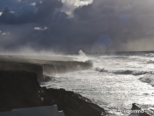 ocean winter sea sky storm portugal water dark waves spray atlantic 1001nights cascais badwaether