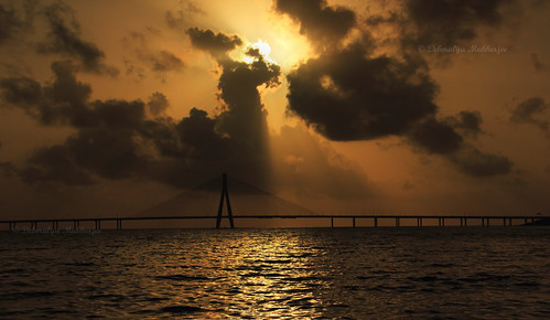 bridge sunset sun india silhouette architecture golden dusk mumbai maharastra sealink 18135 bandraworlisealink worlibandrasealink canon550d debmalyamukherjee
