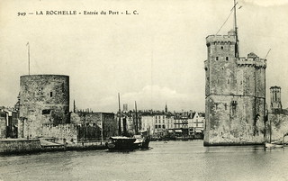 La Rochelle: l'entrée du port