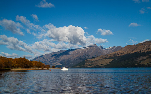 autumn newzealand lake mountains water clouds landscape boat scenic sigma southisland docked lakewakatipu glenorchy 30mm sigma30mmf14 primelens 2013 canon7d