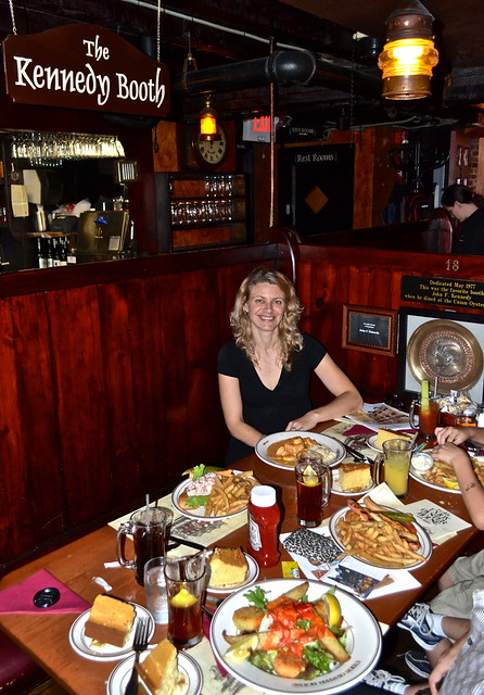 kennedy booth at union oyster house in boston
