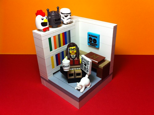Librarian at home