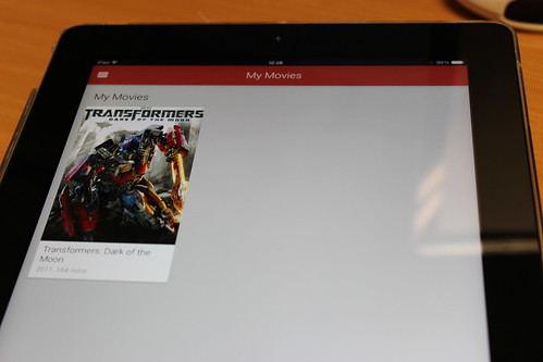 Google Play Movies and TV on an iPad