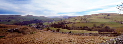 sky panorama view dale cloudy pano yorkshire fields lanscape dales stainforth yorkshiredalesnature