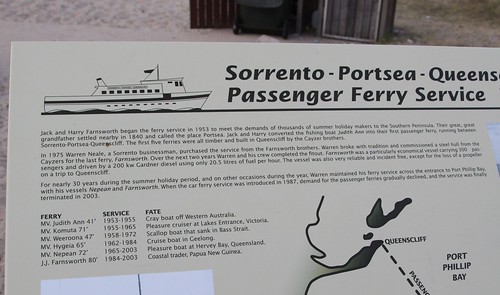 History of the Sorrento - Portsea - Queenscliff ferry