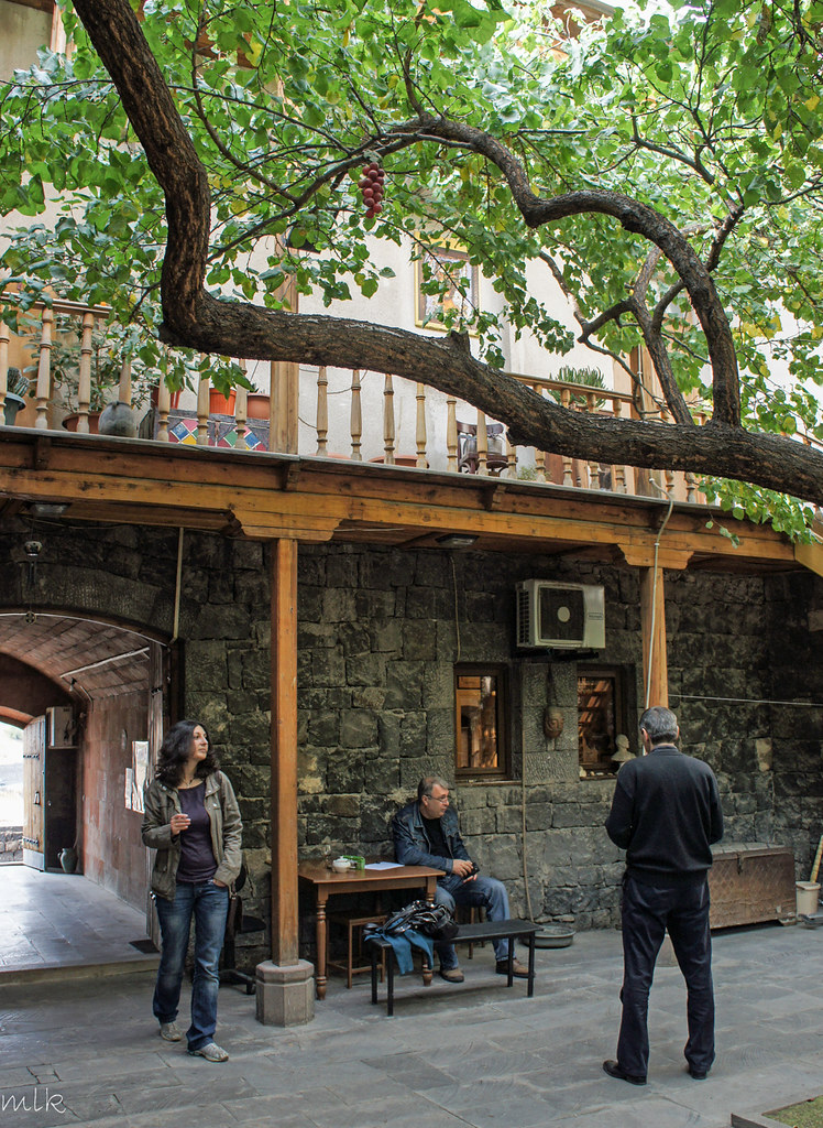 Paradjanov museum, Yerevan. Courtyard.
