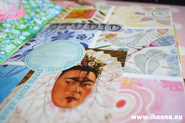 Art Journal Detail: Frida Kahlo painting