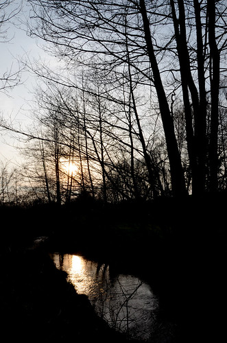 sunset river soleil rivière reflet