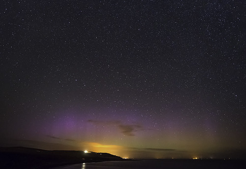 sky night stars landscape scotland clear astrophotography aurora northernlights auroraborealis galloway drummore firchliss