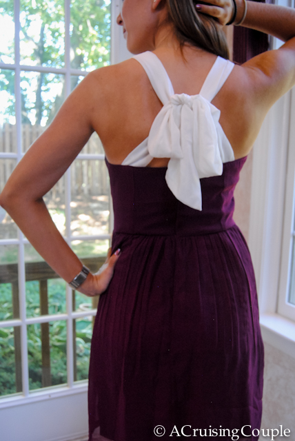 Purple Dress Back