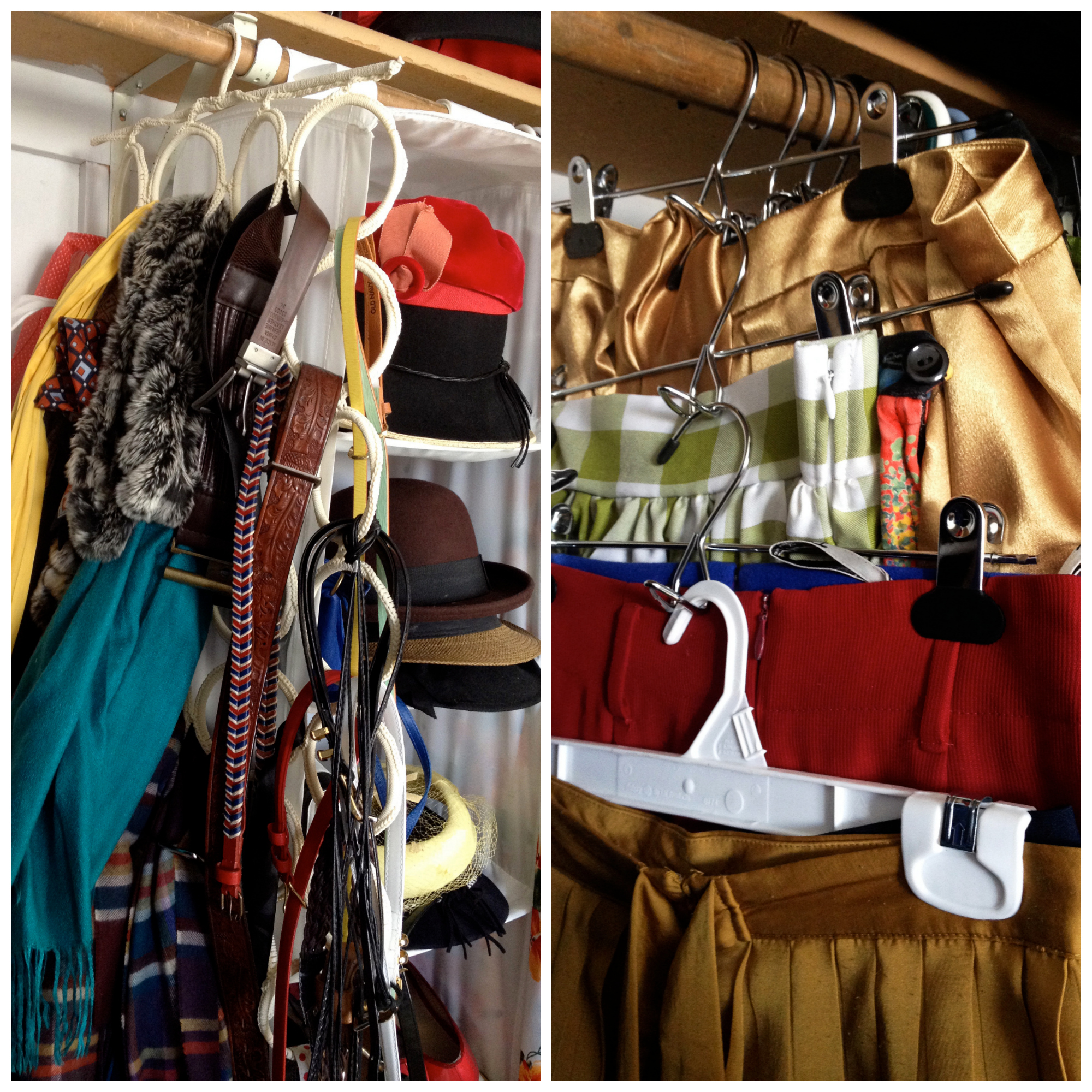 closet, wardrobe, organization, tour, clothing, hanging shelf, boots, shoes, bags, hangers,