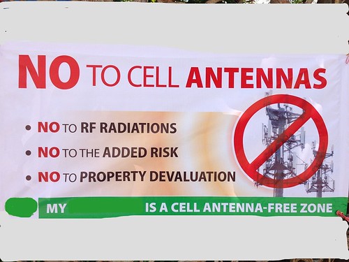 No to cell antennas tarpauline