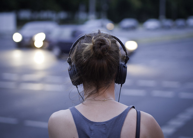 Woman with Headphone from Flickr via Wylio
