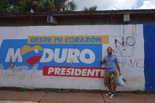 Pintura de Maduro em Santa Elena