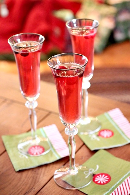 Cranberry Lime Bellini