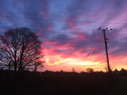 red sky orange sun sunrise colours cheshire iphone barnton fieldsofview