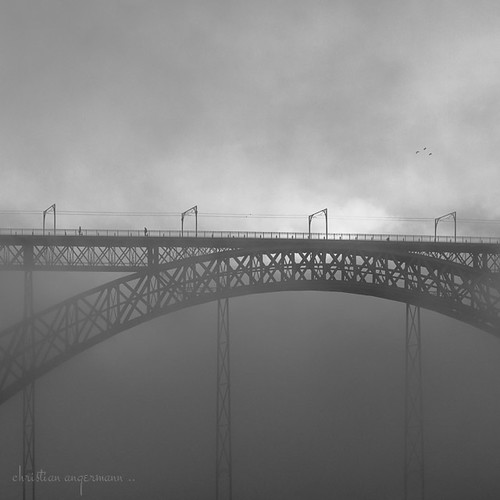 bridge portugal fog architecture streetlife 1x1