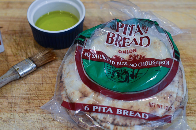 A bag of Onion flavored Pita Bread.