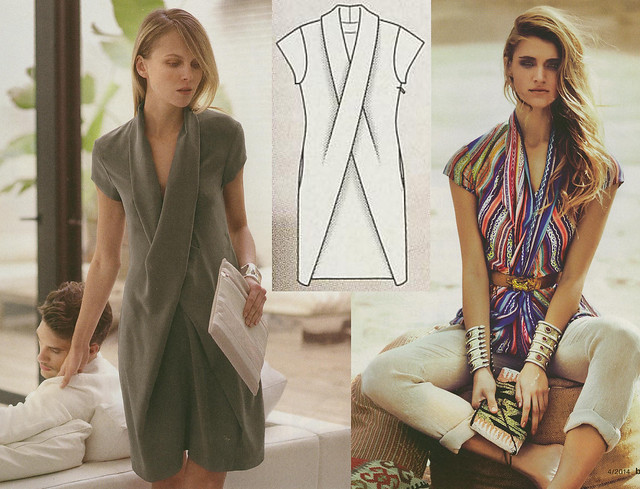 Burda-April-2014 Crossover Dress and Top