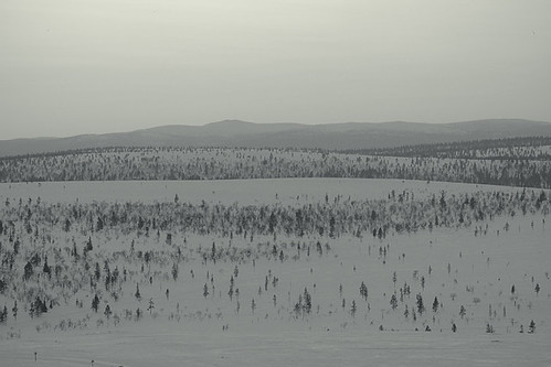 sunset painterly finland landscape flat hills lapland saariselkä kaunispää tamron70200mmf28dildifmacroaf vscopx100uvcold