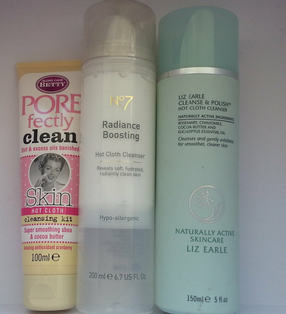 Save, Spend, Splurge Hot Cloth Cleansers featuring Along Came Betty, No7 and Liz Earle.