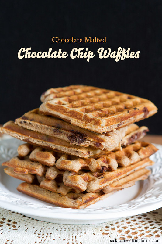 Malted Chocolate Chip Waffles
