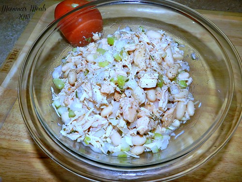 Chicken & White Bean Salad Wraps (2)