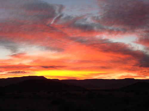 africa clouds sunrise vibrant namibia
