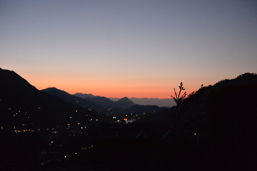 india mountain sunrise bhimtal