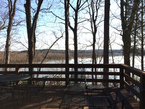 It was a beautiful morning to sit out on the deck