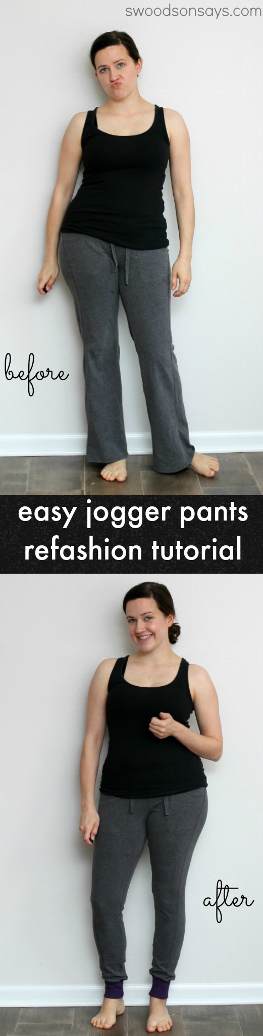 Jogger Pants Refashion