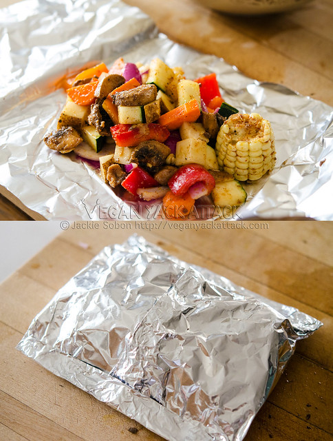 how to fold foil packets for grilling