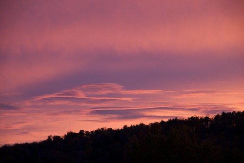 sunset usa clouds landscape vermont quechee