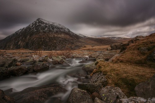 uk longexposure mountain snow wales river landscape countryside snowdonia cwmidwal neutraldensity ogwenvalley flickrandroidapp:filter=none