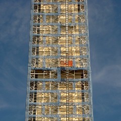 Detail of the Washington Monument's scaffolding, viewed from the south [04]
