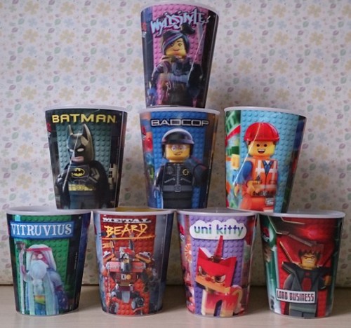 The LEGO Movie Happy Meal Action Cups