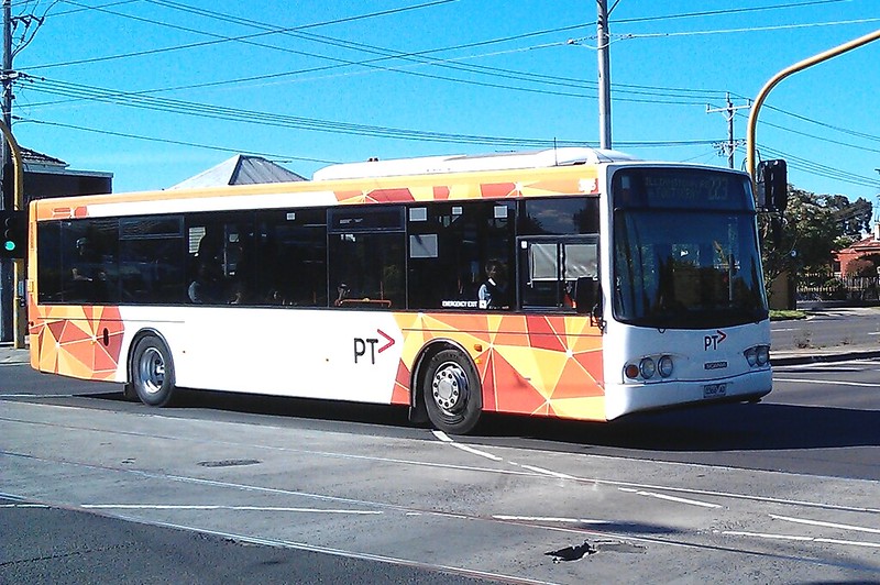 TransDev Melbourne bus in full PTV colours