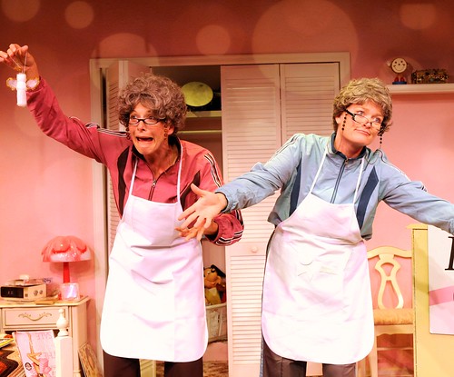 Barbara Gehring and Linda Klein in Girls Only: The Secret Comedy of Women Photo by Terry Shapiro