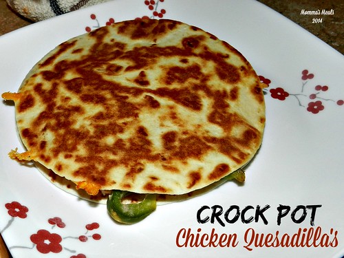 Crock Pot Chicken Quesadilla's