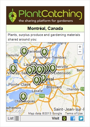 PlantCatching Widget (map mode)