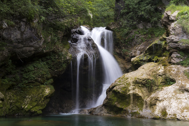 Waterfall, Vintar Gorge. Slovenia. **EXPLORED**