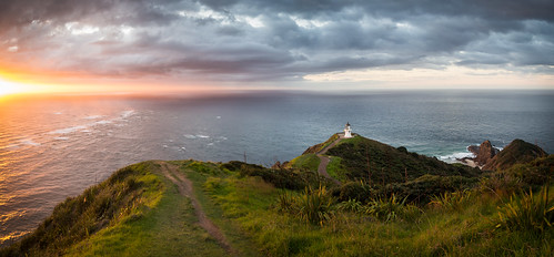 capereinga capereingalighthouse newzealand pacificocean tasmansea tererengawairua coastline landscape lighthouse meetingoftheseas sea seascape sunset