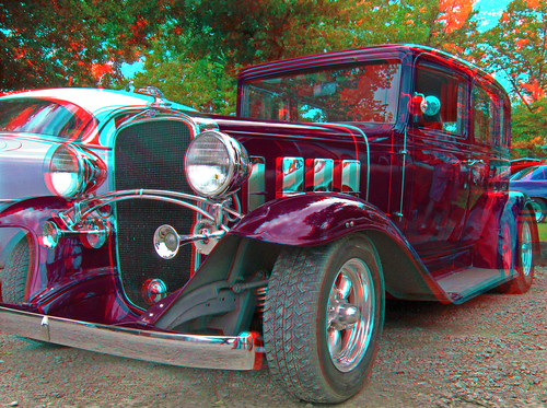 cars stereoscopic stereophoto anaglyph iowa carshow anaglyphs lemars redcyan 3dimages 3dphoto bobsdrivein 3dphotos 3dpictures stereopicture